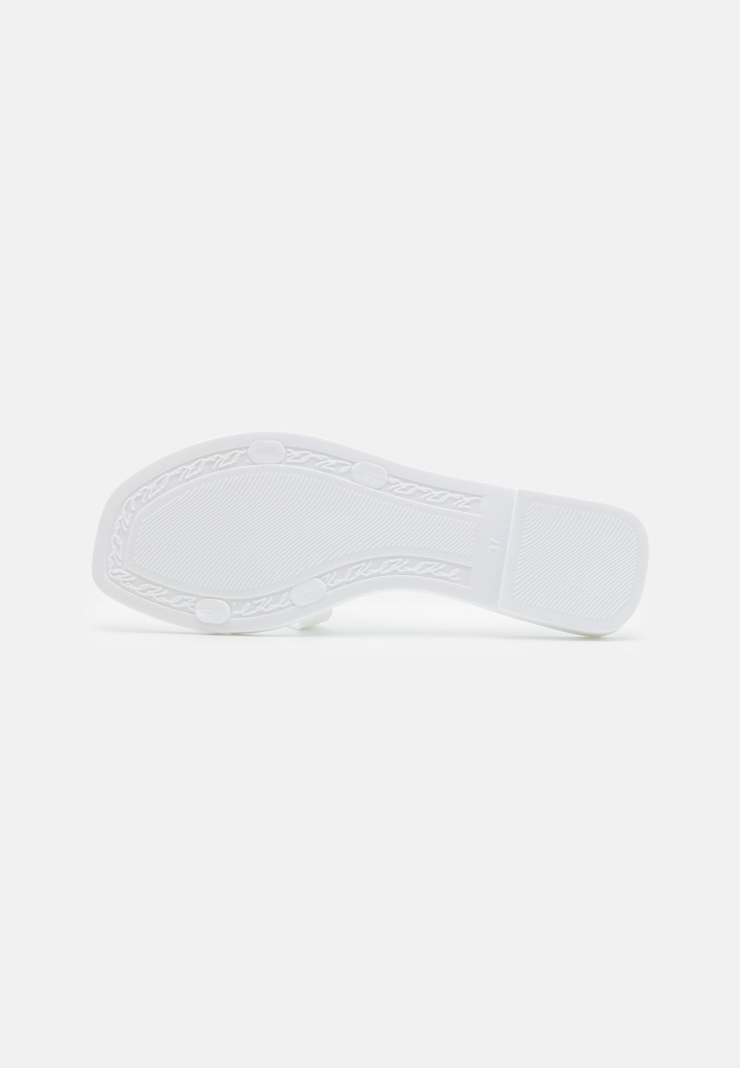 KARL LAGERFELD SIGNATURE SLIDE - Papuci - white