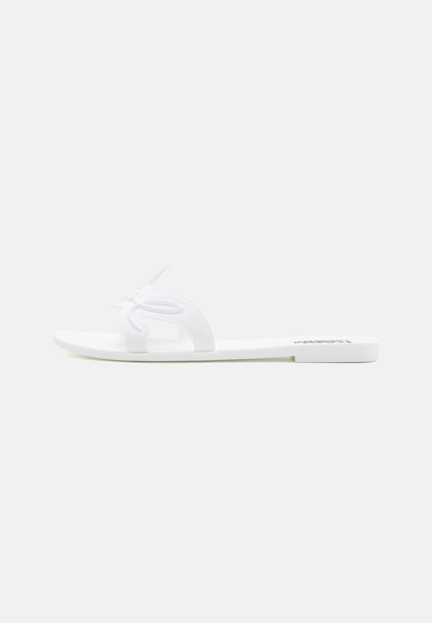 KARL LAGERFELD SIGNATURE SLIDE - Papuci - white