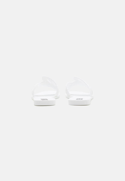 KARL LAGERFELD SIGNATURE SLIDE - Papuci - white
