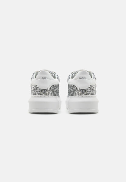 KARL LAGERFELD KAPRI LACE - Trainers - heavy glitter silver