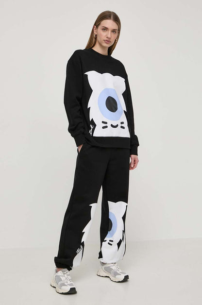 Karl Lagerfeld pantaloni de trening culoarea negru, cu imprime
