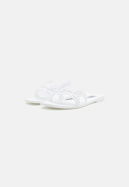 KARL LAGERFELD SIGNATURE SLIDE - Papuci - white