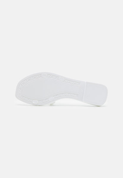KARL LAGERFELD SIGNATURE SLIDE - Papuci - white