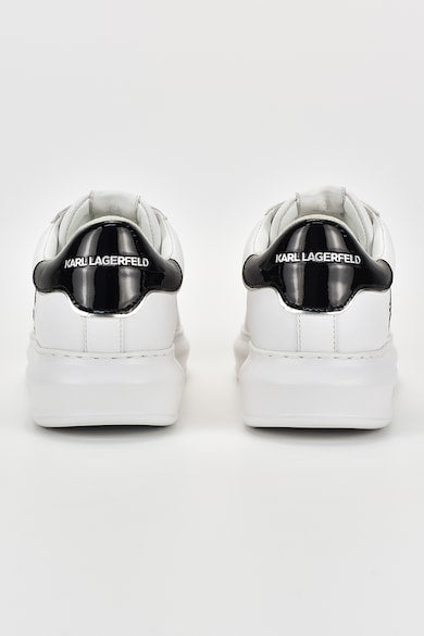 Karl Lagerfeld Pantofi sport de piele cu logo brodat