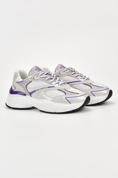 Pantofi Karl Lagerfeld  sport de piele cu garnituri din material textil